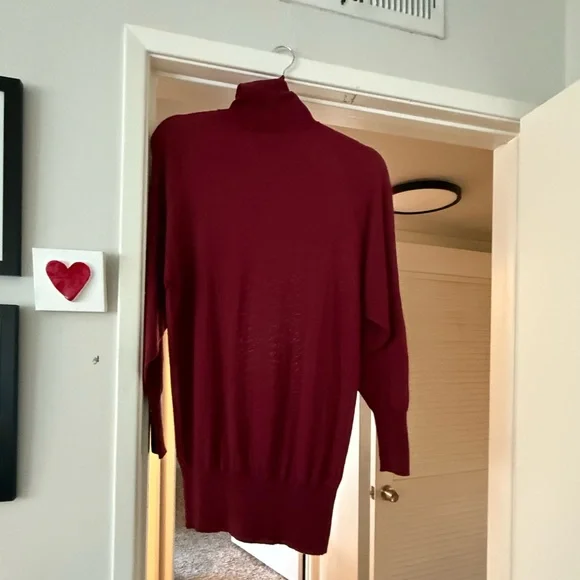 Gucci Burgundy Turtleneck Sweater - Picture 2 of 5